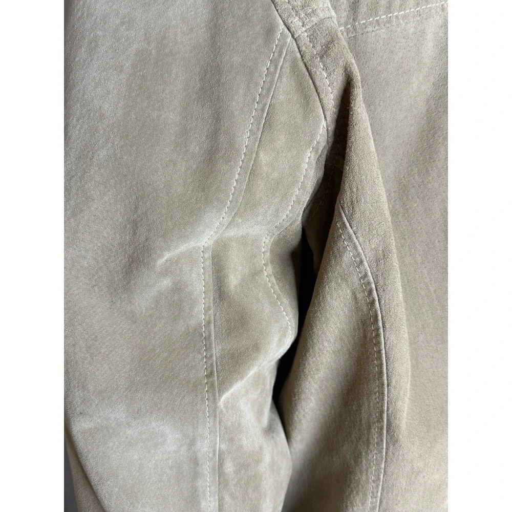 Wilsons Vintage Leather M. Julian Men's XXL Tan Suede Full Zip Jacket 2XL